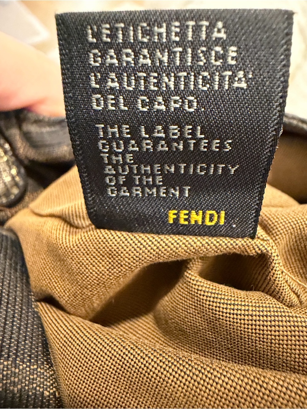 Fendi Small Chef Shoulder Bag, Zucca Canvass - Picture 11 of 12